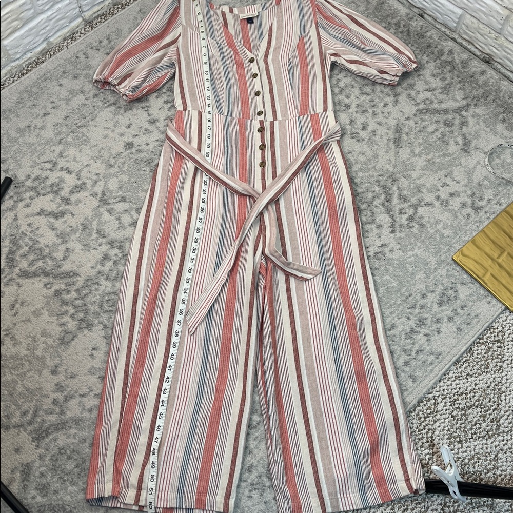 UNIVERSAL THREAD JUMPSUIT V NECK BUTTON UP WIDE L… - image 16